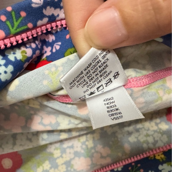 Hanna Andersson Pink and Blue Rashguard Swimwear Size 3T - Picture 5 of 8